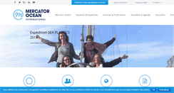 Desktop Screenshot of mercator-ocean.fr