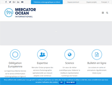 Tablet Screenshot of mercator-ocean.fr